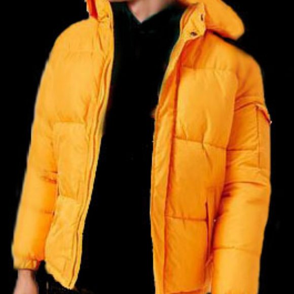 New "Ripe-Yellow Puffer Gold Jacket", XL